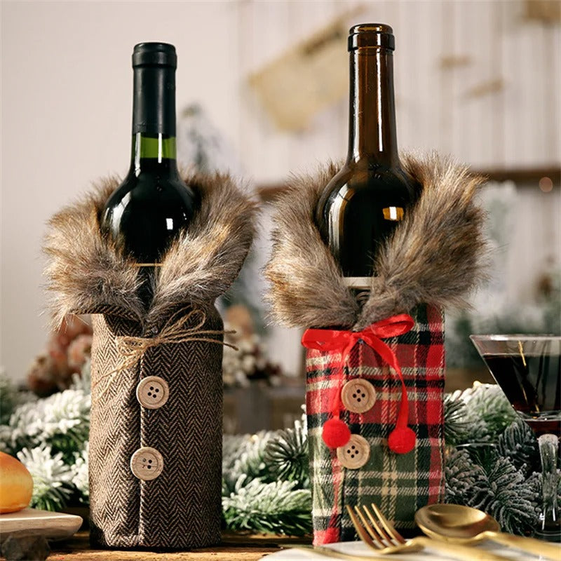 Wine Bottle Christmas Holders