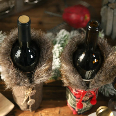 Wine Bottle Christmas Holders