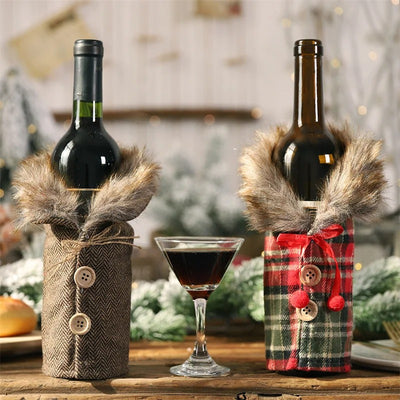 Wine Bottle Christmas Holders